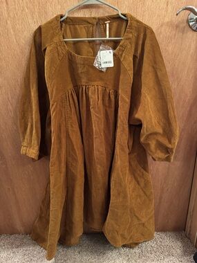 Free People "Memories of You" Corduroy Tunic Top